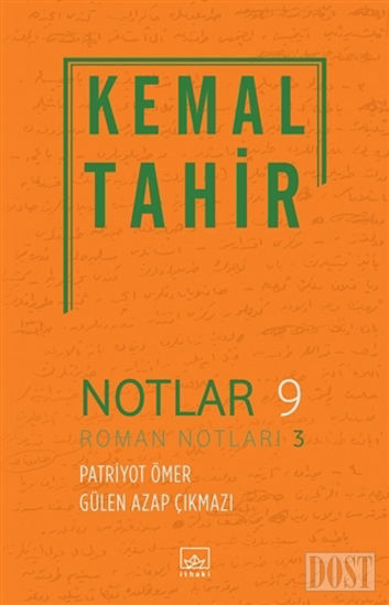 Notlar 9 - Roman Notları 3